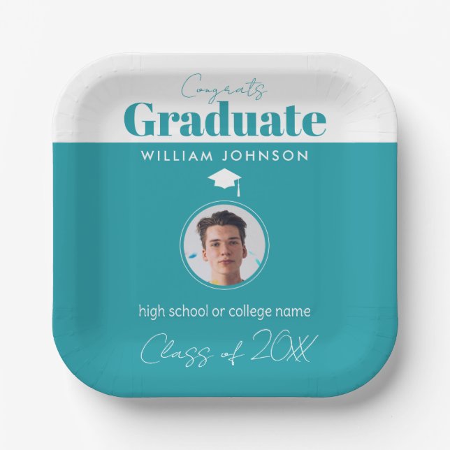 Glückwunsch Graduate Class of 2023 Pappteller (Vorderseite)