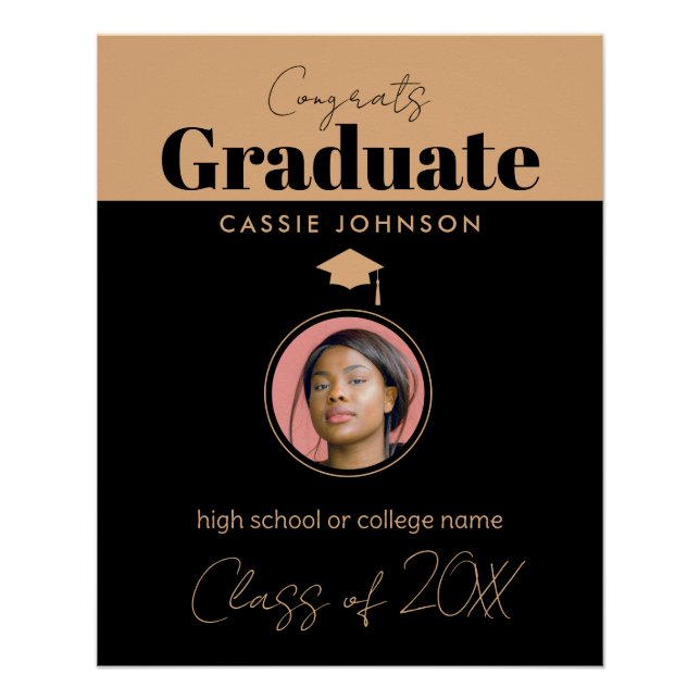 Glückwunsch Graduate Class of 2023 Poster (Vorderseite)