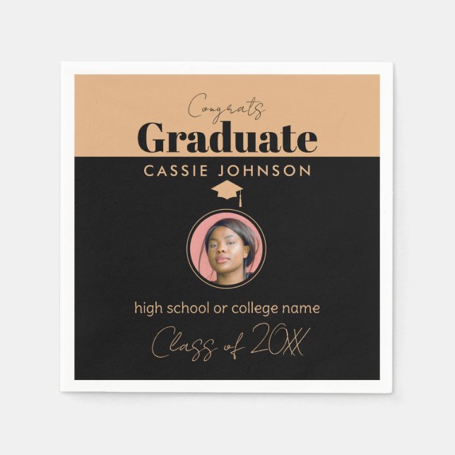 Glückwunsch Graduate Class of 2023 Serviette (Vorderseite)