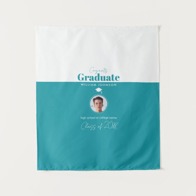 Glückwunsch Graduate Class of 2023 Wandteppich (Vorderseite)