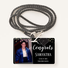 Glückwunsch Graduate Class of One Foto Black Abzei Ausweis