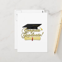 Glückwunsch Graduate Diplom und Abschluss Hut