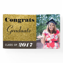 Glückwunsch Graduate Gold Glitzer