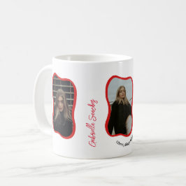 Glückwunsch Graduate Moderne Wavy Fotos Kaffeetasse