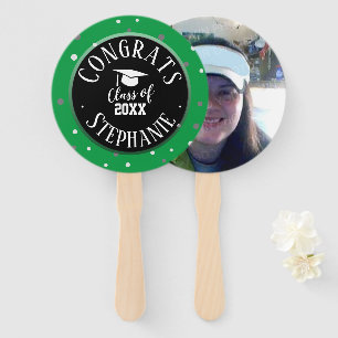 Glückwunsch Graduate Name Fett Text Hand Fan Fächer