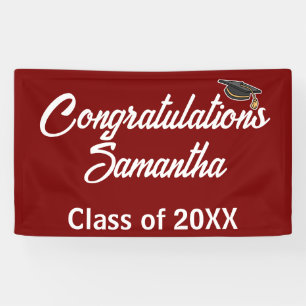 Glückwunsch Graduation Cap Party Banner - Benutzer