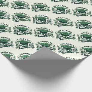 Glückwunsch, Graduierungsobergrenze und Diplom Geschenkpapier
