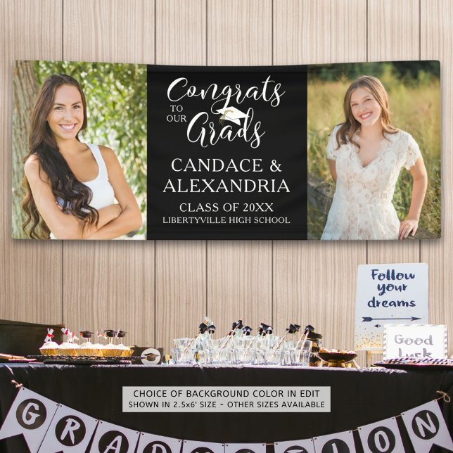 GLÜCKWUNSCH GRAMM 2 Fotos Skript Ihre Farbe Banner (Von Creator hochgeladen)