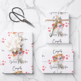 Glückwunsch Guinea Mama Wrapping Paper Sheets Geschenkpapier Set