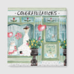 Glückwunsch Hochzeit | Magnet<br><div class="desc">Cartita Design ©2017 Alle Rechte vorbehalten Fühlen Sie sich frei,  Text zu ändern oder hinzuzufügen! Ich hoffe,  Sie genießen meine Illustrationen! Suchen Sie auch nach passenden Produkten in meinem Shop!</div>