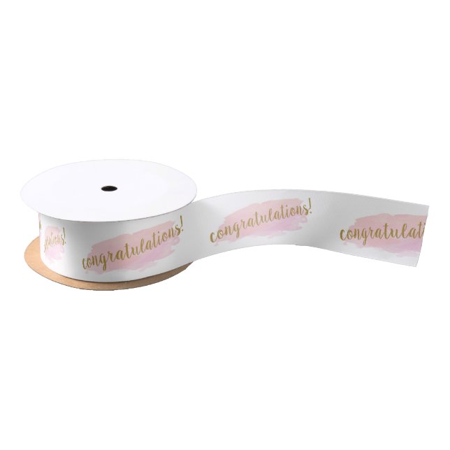 Glückwunsch Hochzeit Verlobung Ribbon Satinband (Spule)