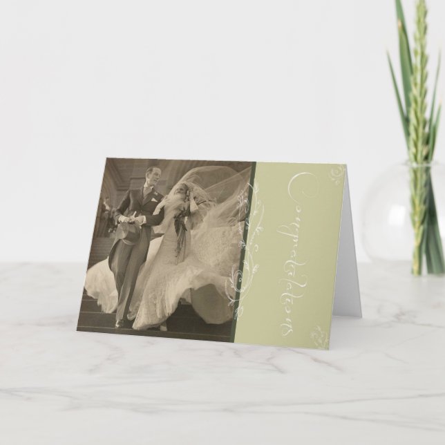 Glückwunsch Hochzeitskarte Karte (Vorderseite)