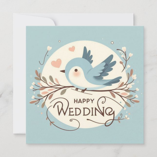 Glückwunsch-Hochzeitskarten  Karte (Vorderseite)
