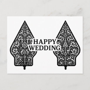 Glückwunsch-Hochzeitskarten Postkarte