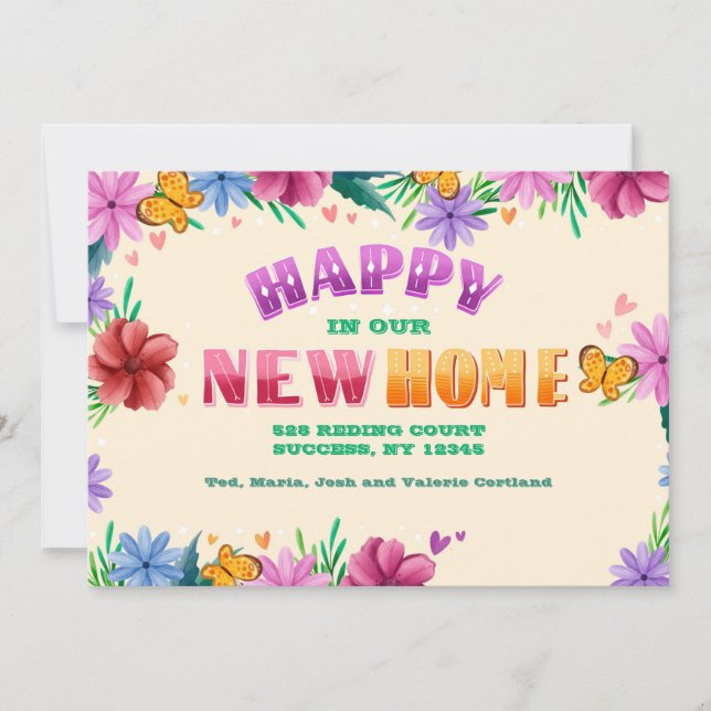 Glückwunsch in unserer neuen Ankündigung über Zuha (Vorderseite)