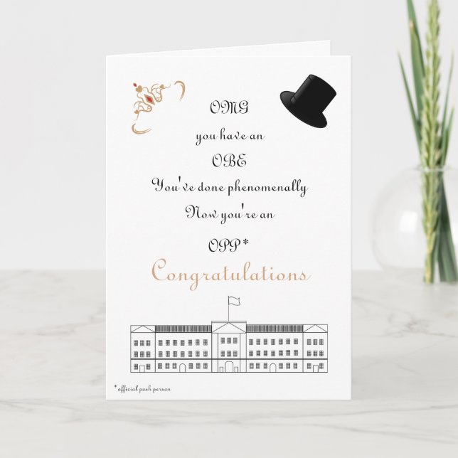 Glückwunsch Karte (Vorderseite)