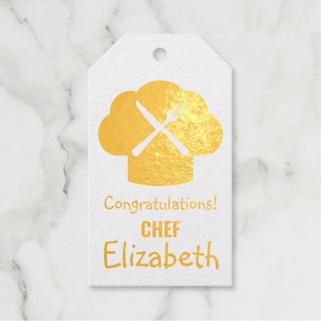Glückwunsch Koch Geschenkanhänger (Vorderseite)