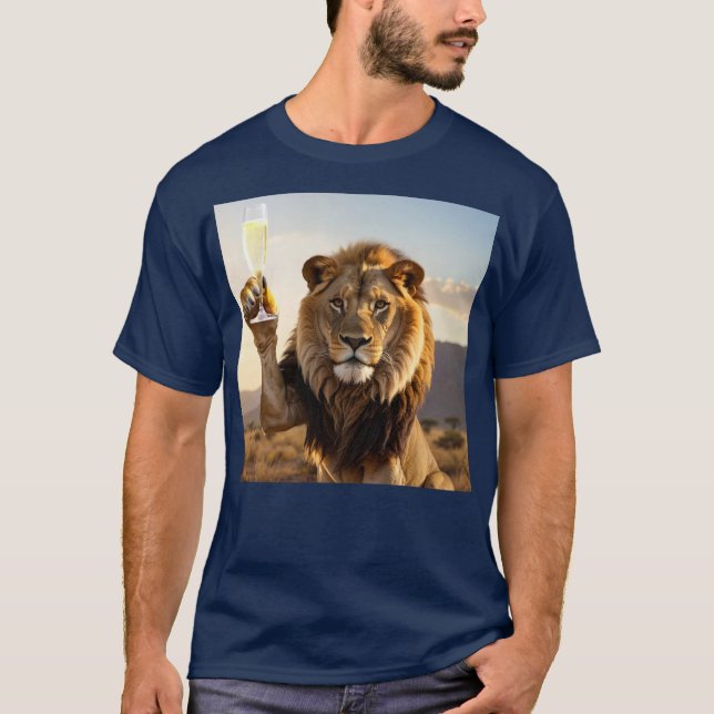 Glückwunsch Löwe T-Shirt (Vorderseite)