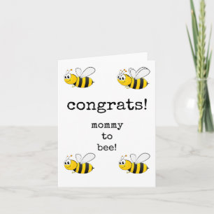 Glückwunsch, Mami to Bee, Maternity Verlass Card Karte