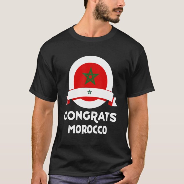 Glückwunsch Marokko T-Shirt (Vorderseite)