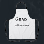 Glückwunsch mit Abschluss geben die Namensklasse d Schürze<br><div class="desc">einfaches,  benutzerdefiniertes Design</div>