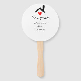 Glückwunsch neue Zuhause-Besitzer echtes Anwesen E Fächer