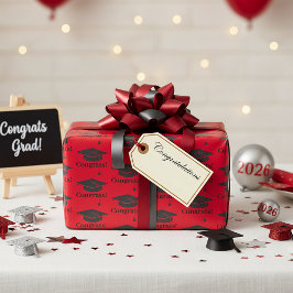 Glückwunsch! Packpapier für die Graduierungskappe