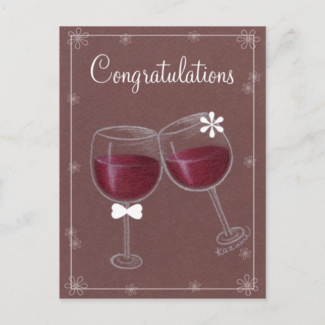 Glückwunsch! Postkarte (Vorderseite)