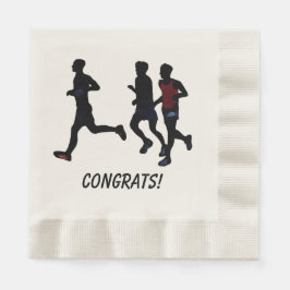 Glückwunsch Runners feiern Custom Race Napkins Serviette