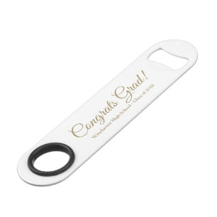 Glückwunsch schreiben Gold-Text-Textklasse Jahr Speed Flaschenöffner