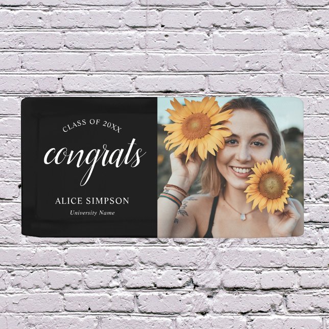 Glückwunsch Script Foto Abschluss Banner (Von Creator hochgeladen)