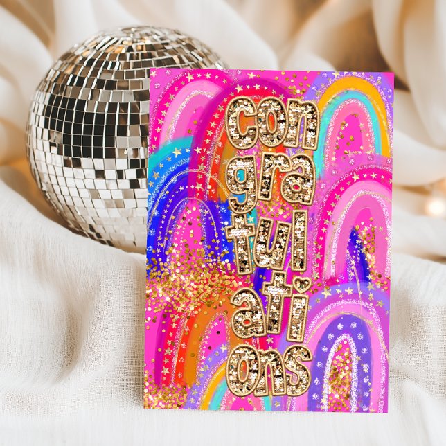 Glückwunsch Sequin Karte (Von Creator hochgeladen)