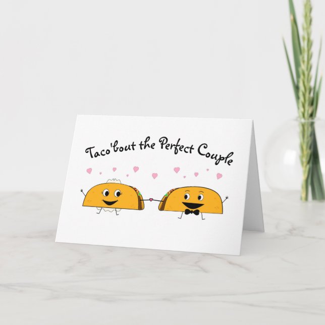 Glückwunsch Taco Wedding Card Karte (Vorderseite)