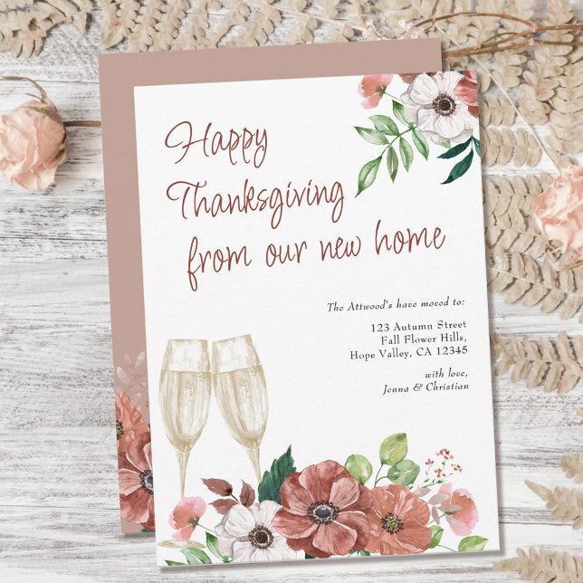 Glückwunsch Thanksgiving aus der neuen Zuhause Her Ankündigung (Von Creator hochgeladen)