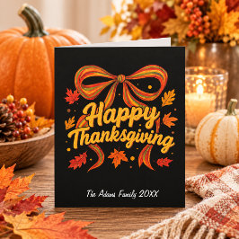 Glückwunsch Thanksgiving Faltes Holidaycard , viel Dankeskarte