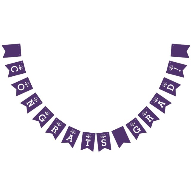 Glückwunsch von Jurastudien, die Fahnen jagen Wimpelkette (Alle)