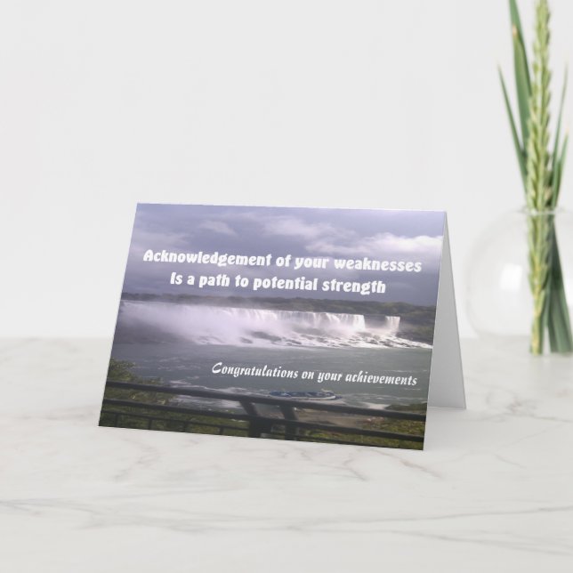 Glückwunsch zu Ihren Leistungen Grußkarte Karte (Vorderseite)