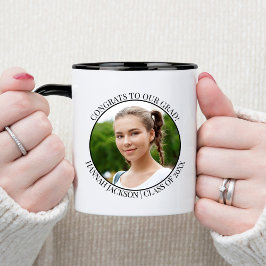 Glückwunsch zu Unser Grad! Foto - Klasse 20xx Zweifarbige Tasse