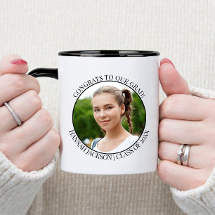 Glückwunsch zu Unser Grad! Foto - Klasse 20xx Zweifarbige Tasse