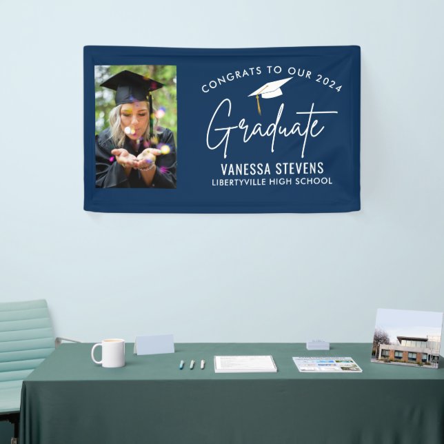 Glückwunsch zu unserem modernen Foto der Graduate  Banner (Messeveranstaltung)