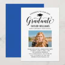 Glückwunsch zu unserem Schwarzen Script-Foto