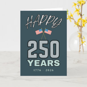 Glückwunsch zum 250-jährigen USA-Jubiläum Karte