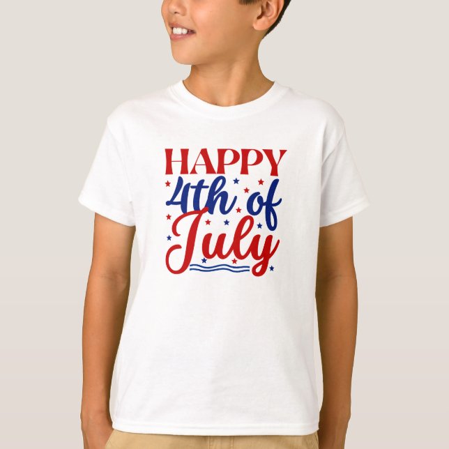 Glückwunsch zum 4. Juli T-Shirt (Vorderseite)