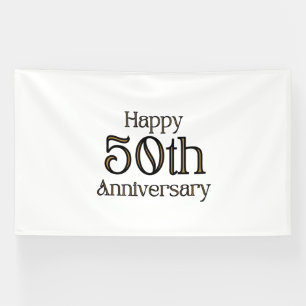 Glückwunsch zum 50-jährigen Jubiläum 6x10 Vinylban Banner