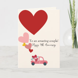 Glückwunsch zum 5. Hochzeitstag Endless Joy Annive Feiertagskarte