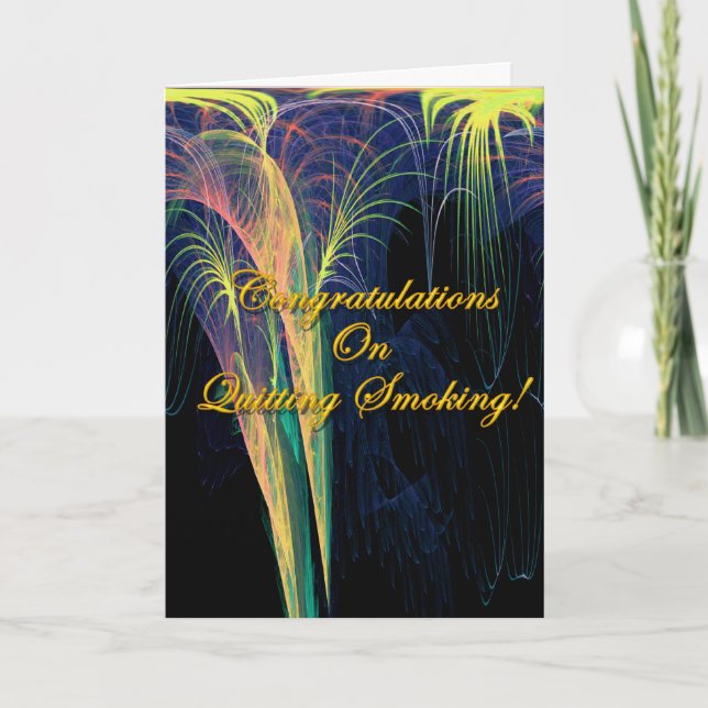 Glückwunsch zum Aufhören des Rauchens Karte (Vorderseite)