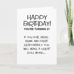 Glückwunsch zum Geburtstag für junge Menschen Karte