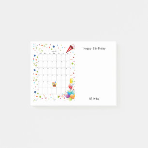 Glückwunsch zum Geburtstag Juni 2022 Post-it Notes Klebezettel