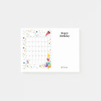 Glückwunsch zum Geburtstag Oktober 2022 Post-it No