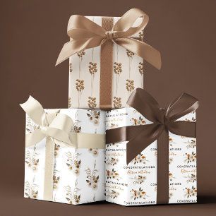 Glückwunsch zum Hochzeitsbroschüren Geschenkpapier Set